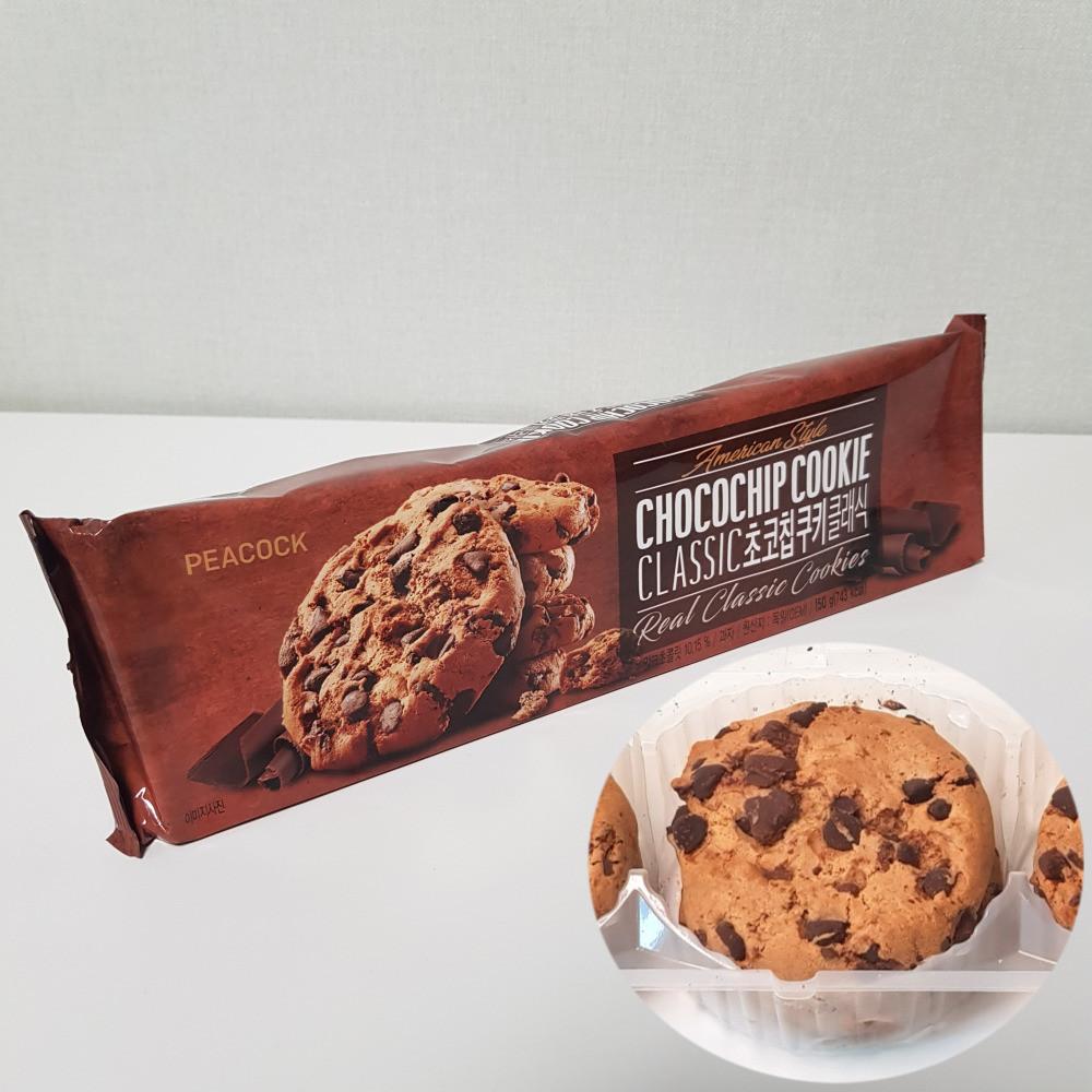 피코크 초코칩 쿠키 클래식 150g 독일OEM 아이 과자 선물 간식 [원산지:독일산(이마트)]