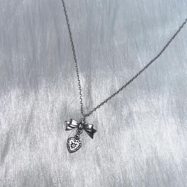 Ribbon Heart Necklace