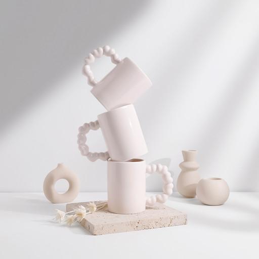 하트링 머그(베이지)