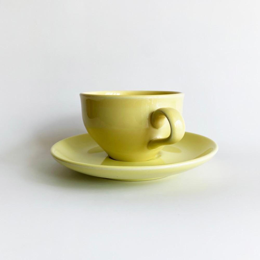 레몬 옐로우 컵앤소서 Lemon Yellow Cup&Saucer 필룸