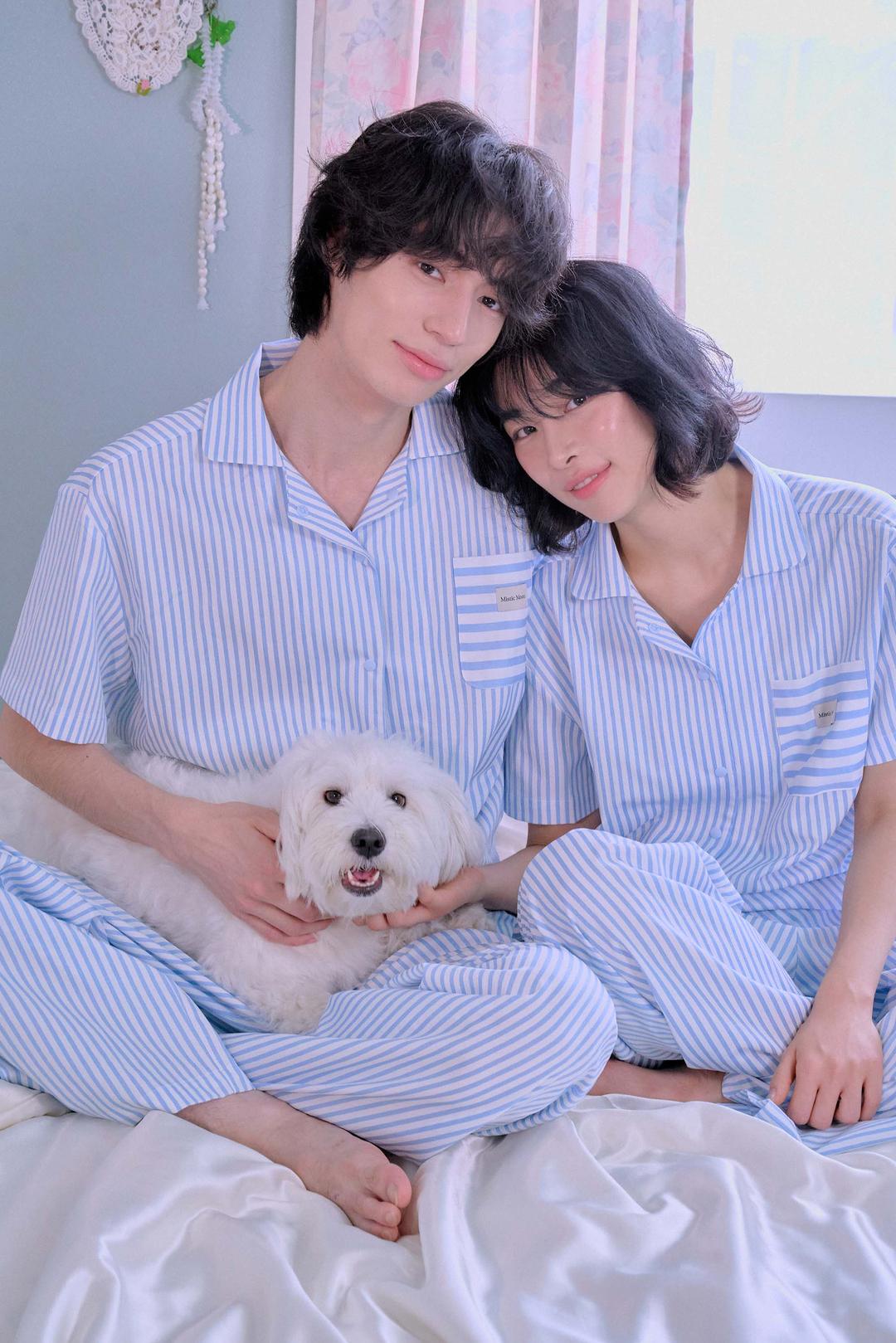 honey pajama set (blue)