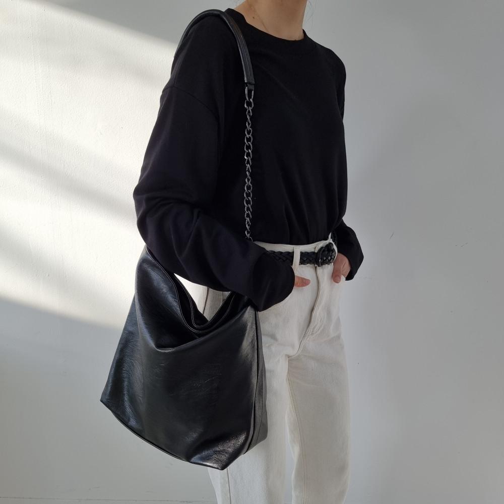 빈티지워싱 체인백 대학생 가방 A4서류수납 가능