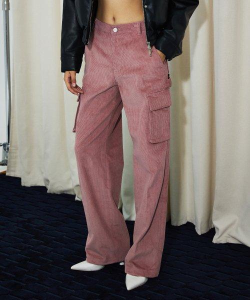 코듀로이 카고 팬츠 [INDIE PINK]