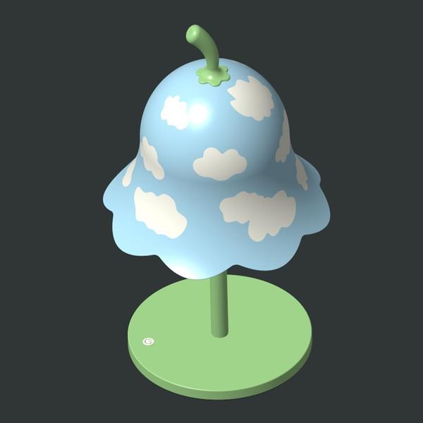 은방울꽃 스탠드 조명 (skyblue)