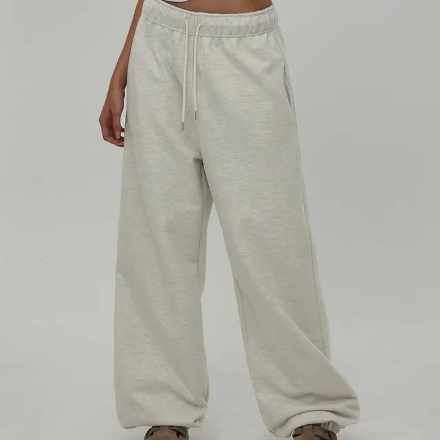 [1천장판매] [B-BASIC] 헤비스웨트 와이드 조거팬츠 [데일리 와이드 조거 바지 기본 밴딩]