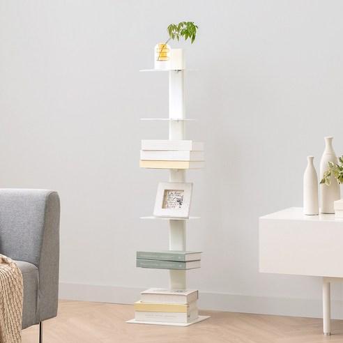 어반 북타워 스탠딩선반, 심플리 화이트, 1개 - 스탠드선반 | 쿠팡