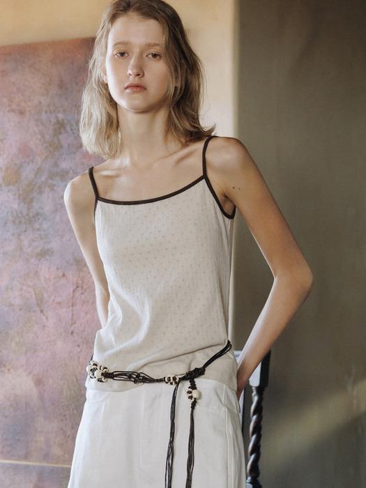 Punching ringer sleeveless (oatmeal)