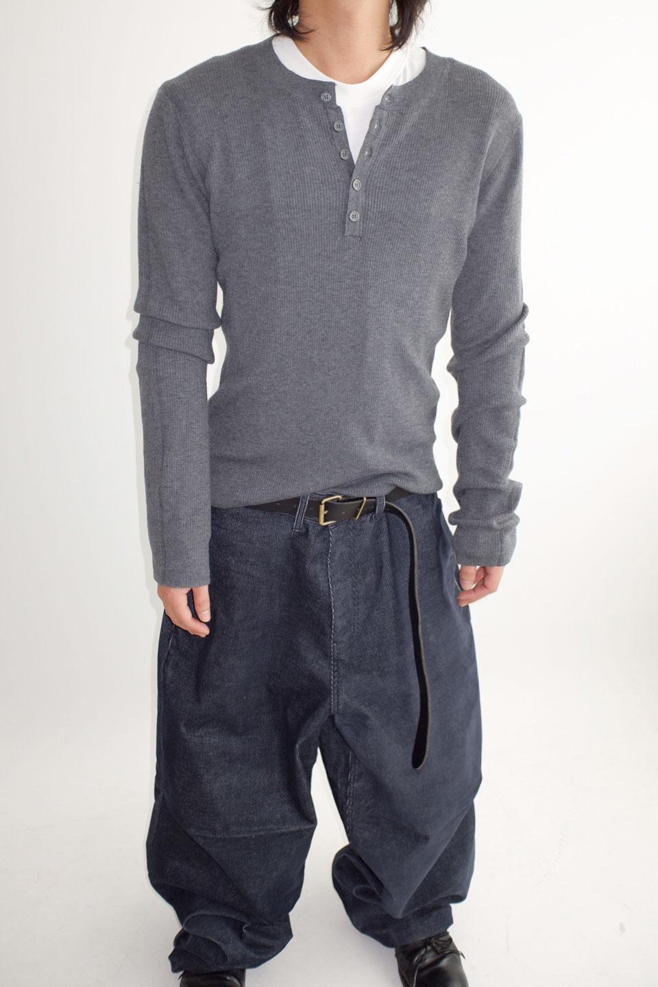 andy slim henley knit