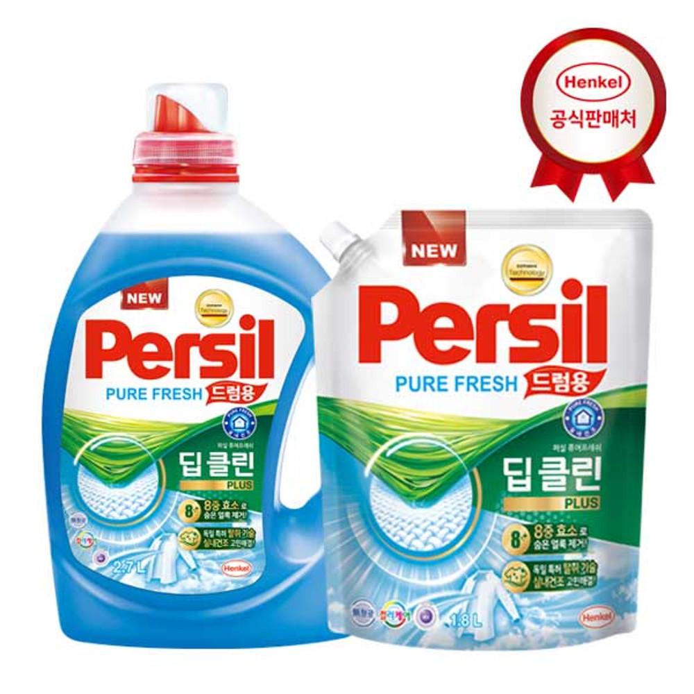 헨켈 세탁세제 퍼실 딥클린 플러스 퓨어프레쉬 2.7L+1.8L