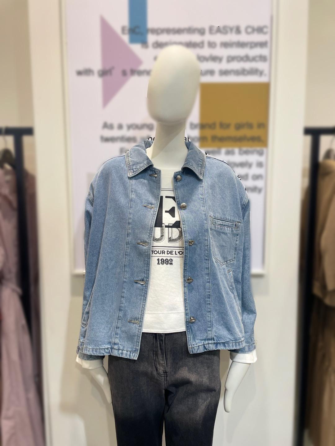 [ENC] 루즈핏 데님 재킷_ENBJ33AB901C