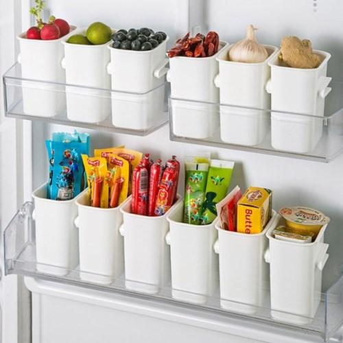 냉장고 씽크대 주방 정리 칸막이 용기 수납 밀폐 선반
