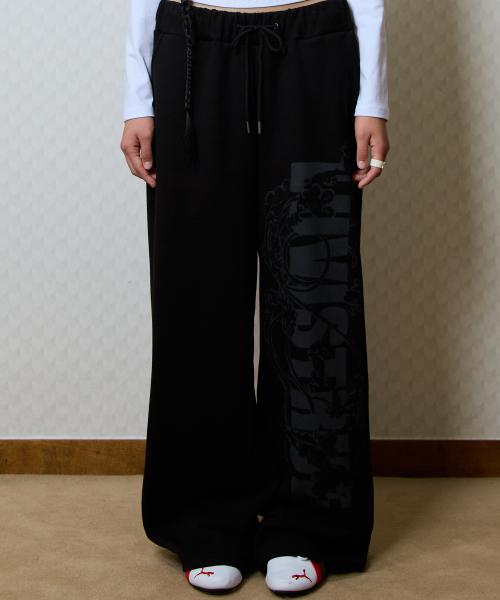 GT LOGO SWEATPANTS(BLACK)