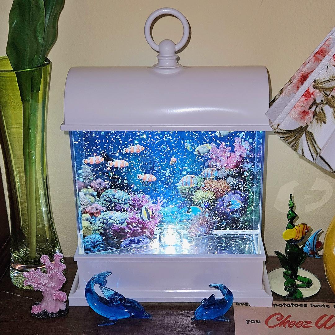 led 물고기 수족관 어항 워터 오르골