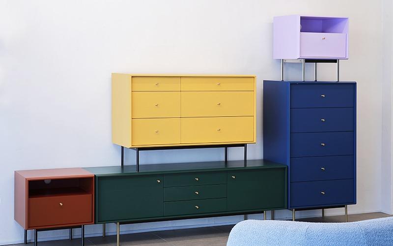 모더너스 - 3단 서랍장 (Pale Berry)