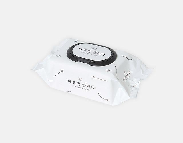 톡별 깨끗한 물티슈 100매x10팩 (55gsm)