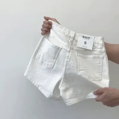 #컬러추가 [MADE] 블림진 모찌 스판 히든밴딩 코튼 반바지