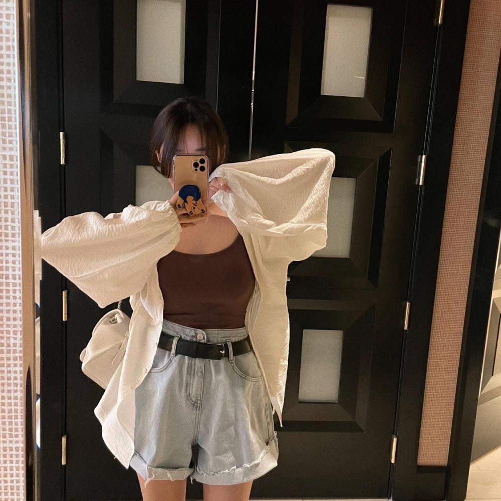 [벨트 SET]렉스 통 데님 반바지