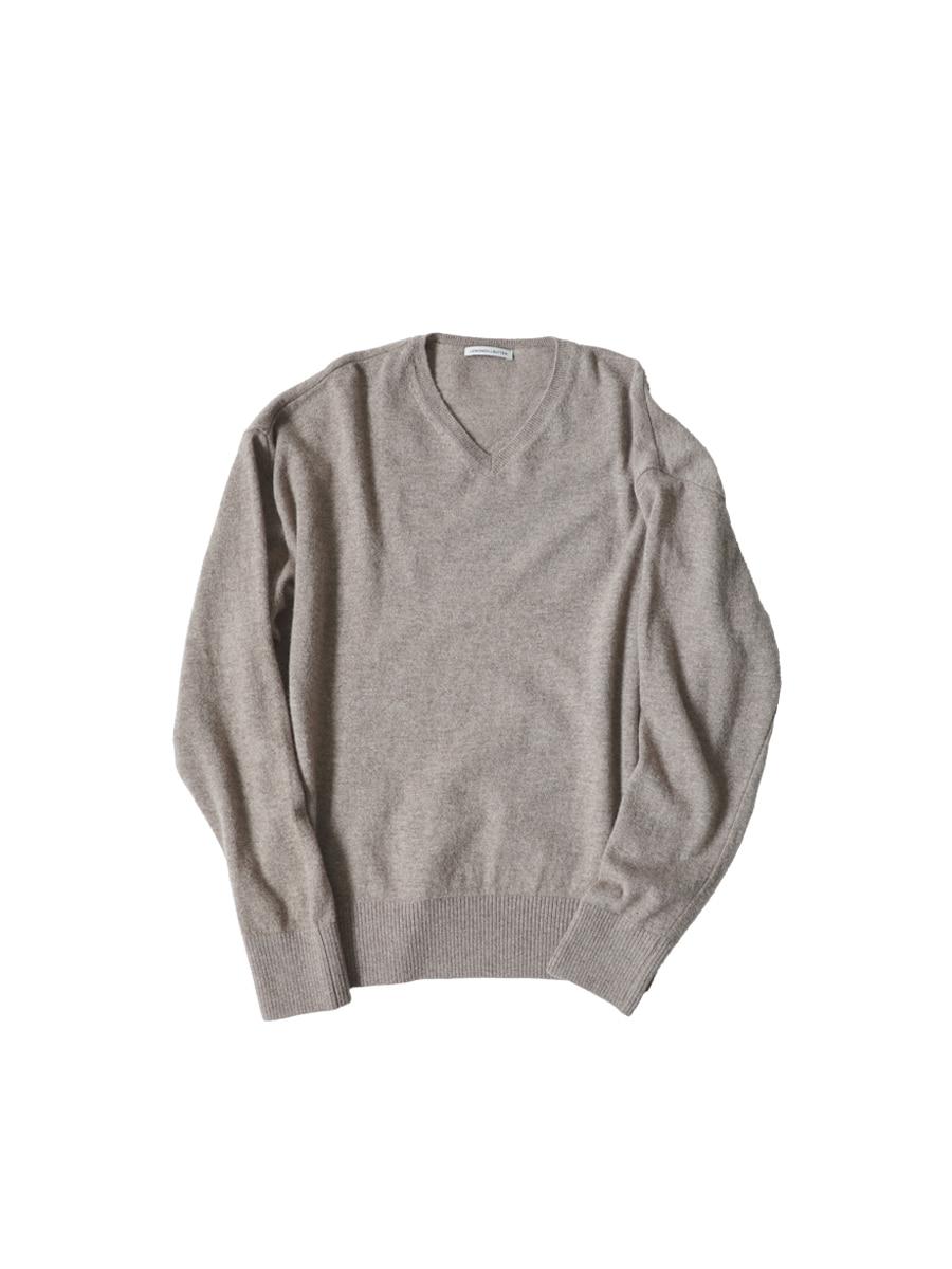 rachel v neck knit - mushroom