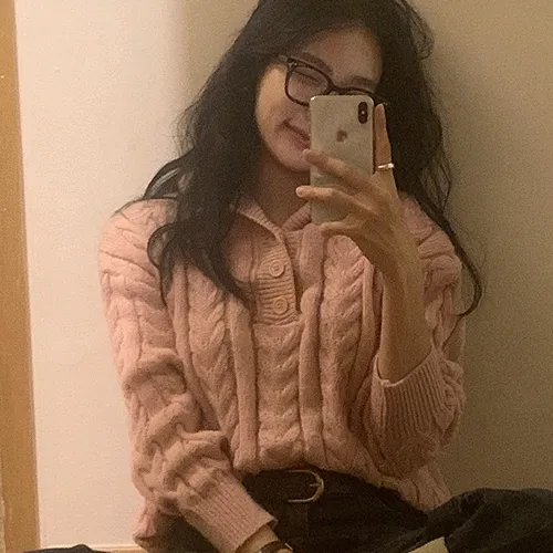 [오늘출발📦/주문폭주🧸] 밀키 후드 케이블 니트 - 4color