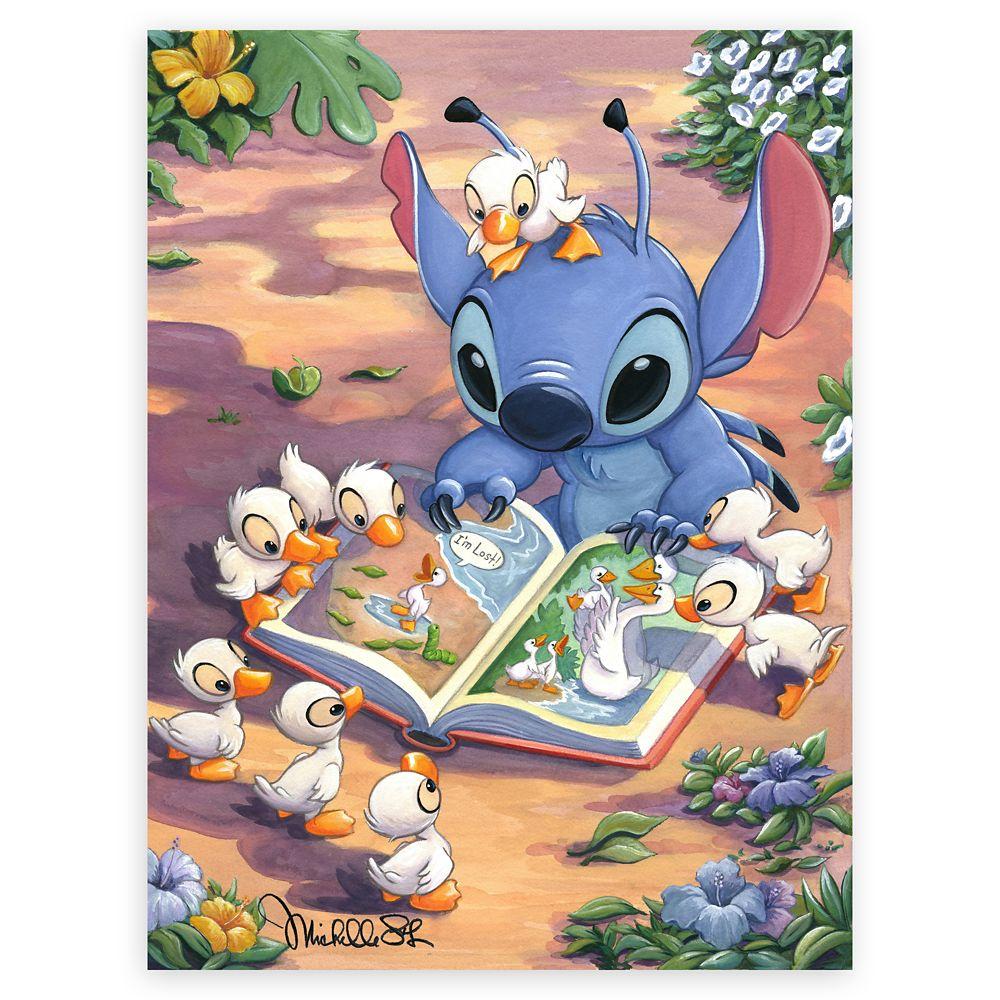 Stitch ''Finding Family'' Giclée by Michelle St.Laurent – Limited Edition | Disney Store