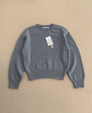 봉주르프로젝트 fox wholegarment round knit (4color)
