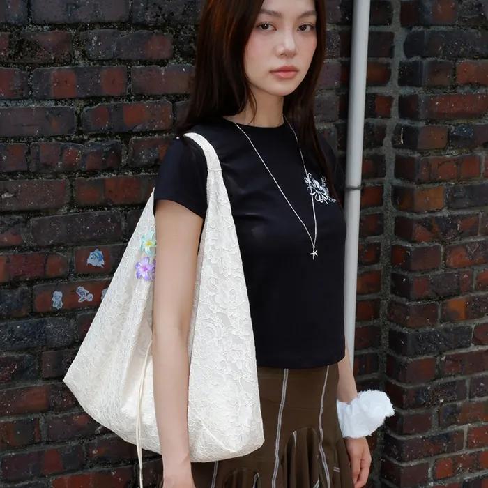 Jeanne Floral Shoulder Bag_Cream
