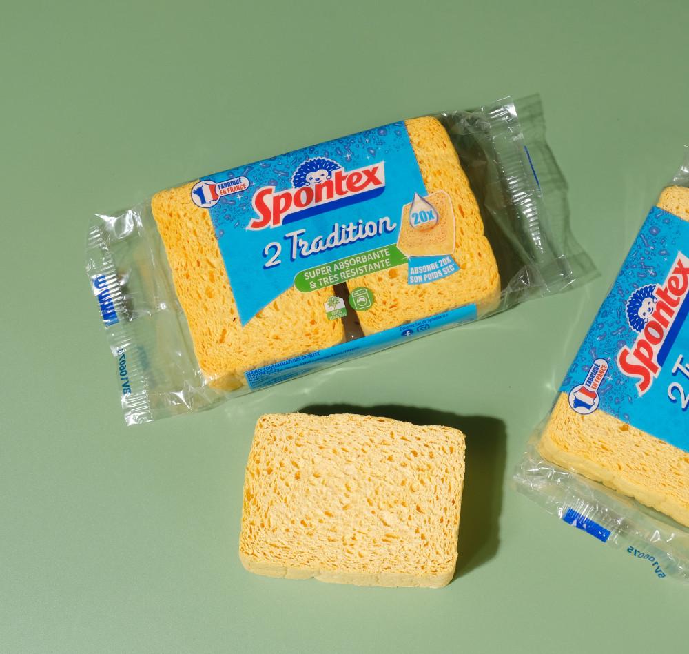 스폰텍스 셀룰로오스 행주 수세미 물기제거 스펀지 1팩 2P 편스토랑 프랑스산 수세미