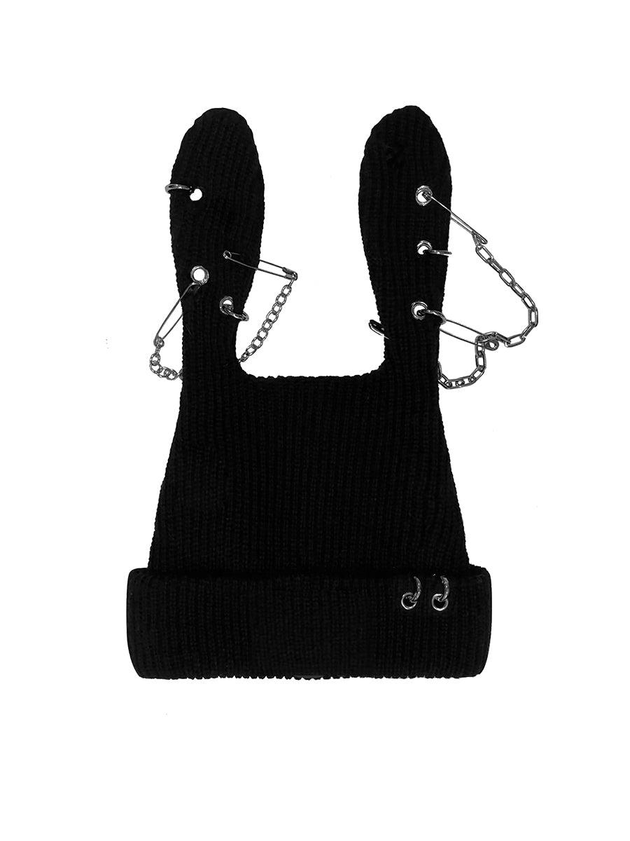 KNITTED BUNNY HAT - OS