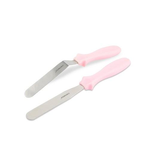 쉐프메이드 헬로키티 스패츌러 아이싱스패츌러 2p 세트 핑크 (L자형 일자형), 2개 - 베이킹도구 | 쿠팡