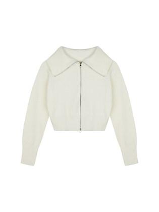 Pullover knitwear_White