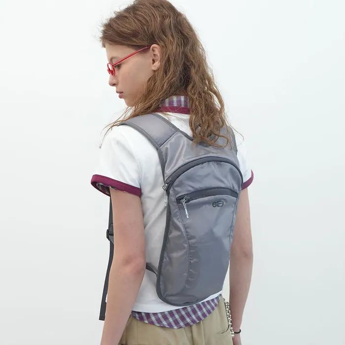 더블 로고 스포티 백팩 (Grey)