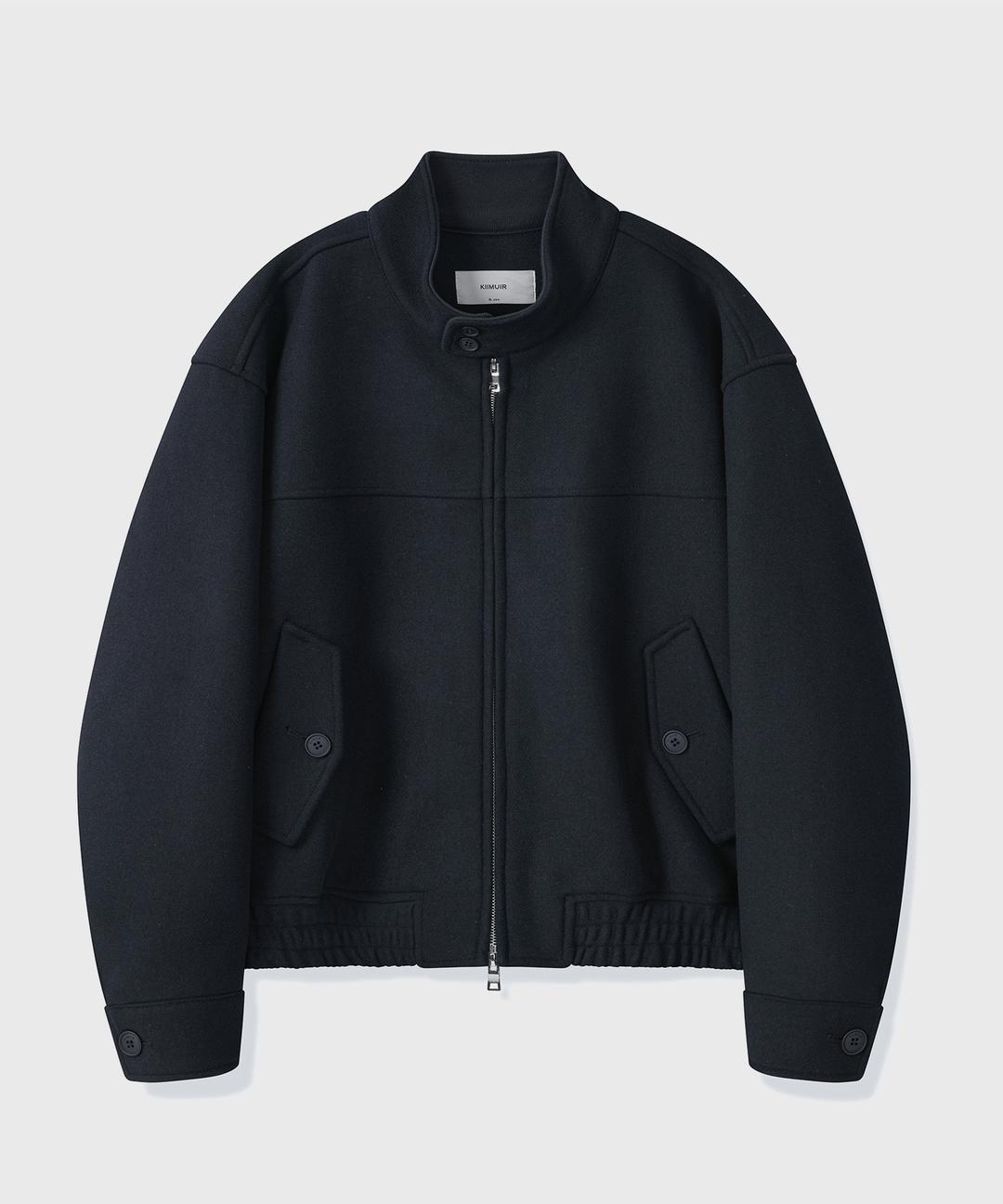 울(WOOL) 헤링턴 자켓_네이비