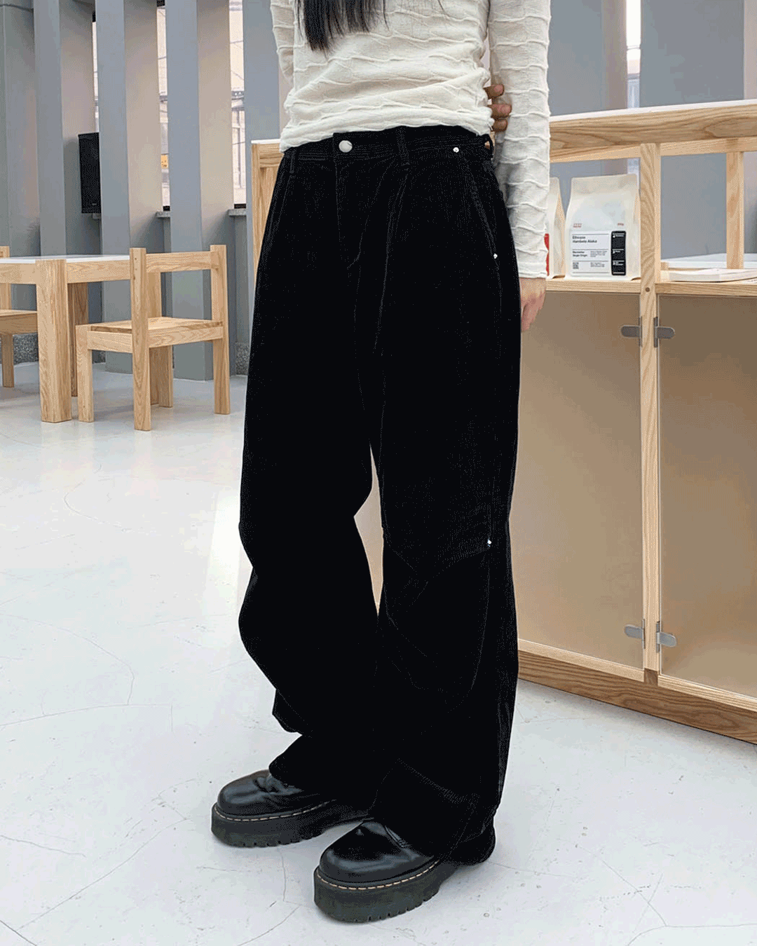 노이너티 [고객감사할인/BEST] CORDUROY PINTUCK CHARM PANTS