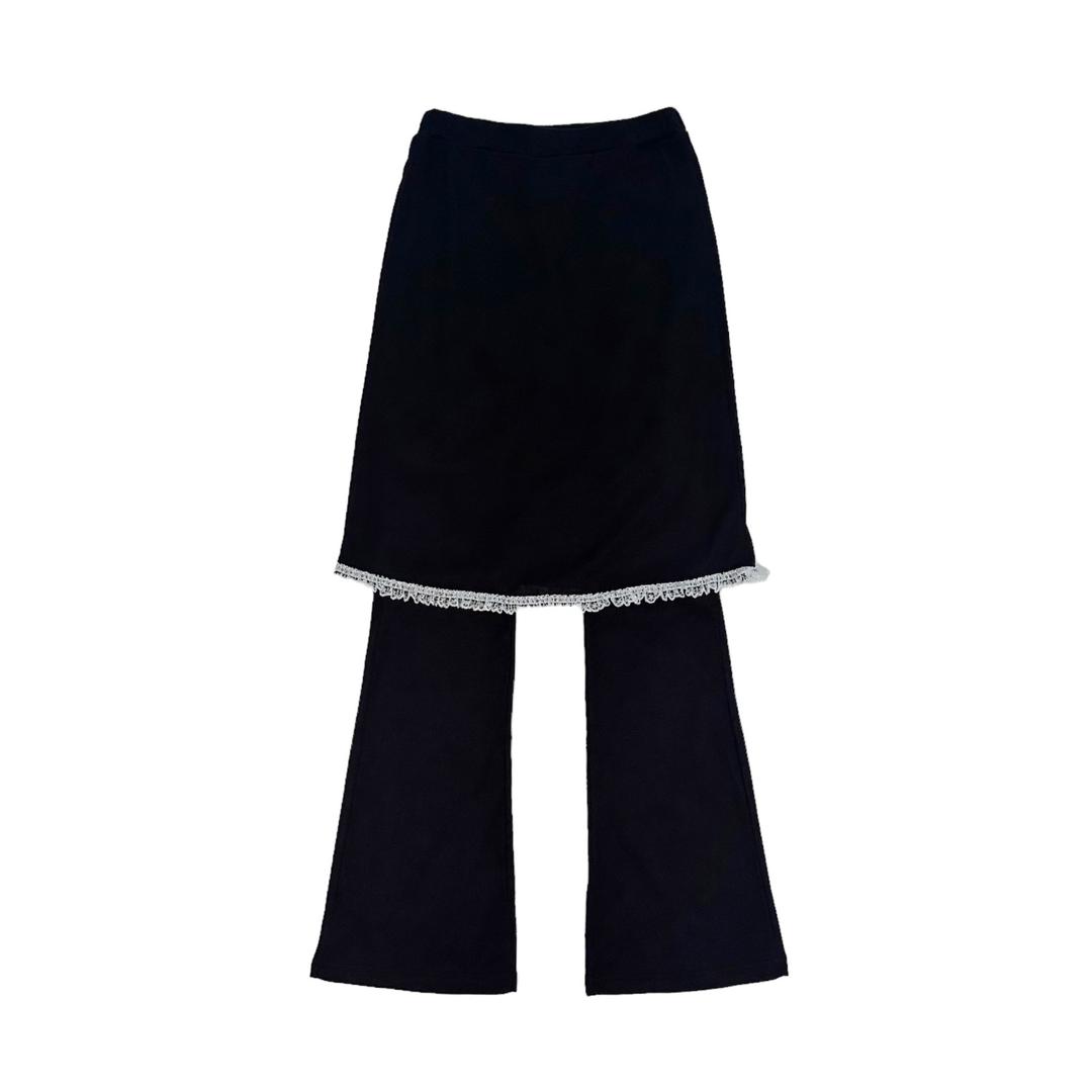 SS24 LACED SKIRT PANTS (BLACK)