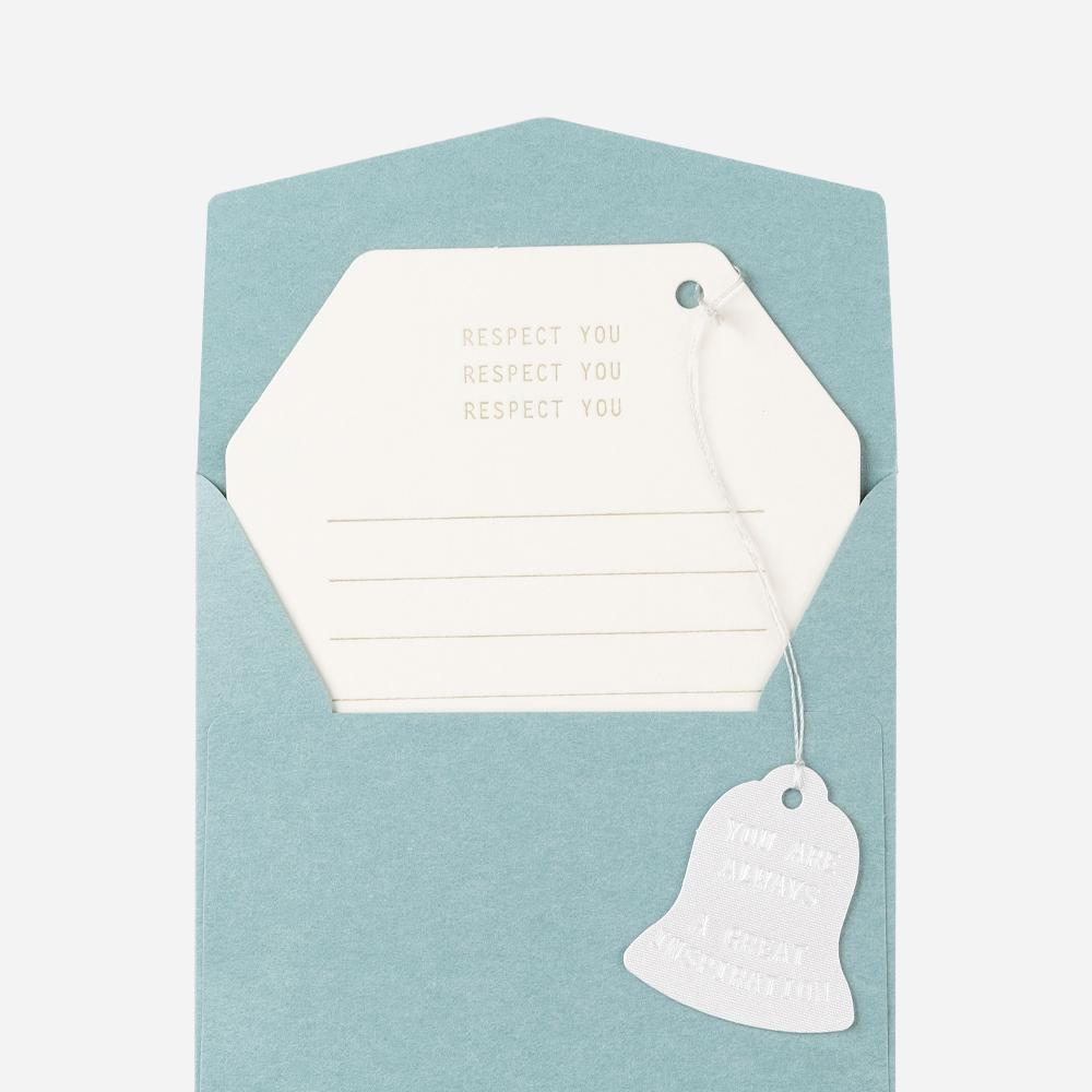 Message card -RESPECT YOU