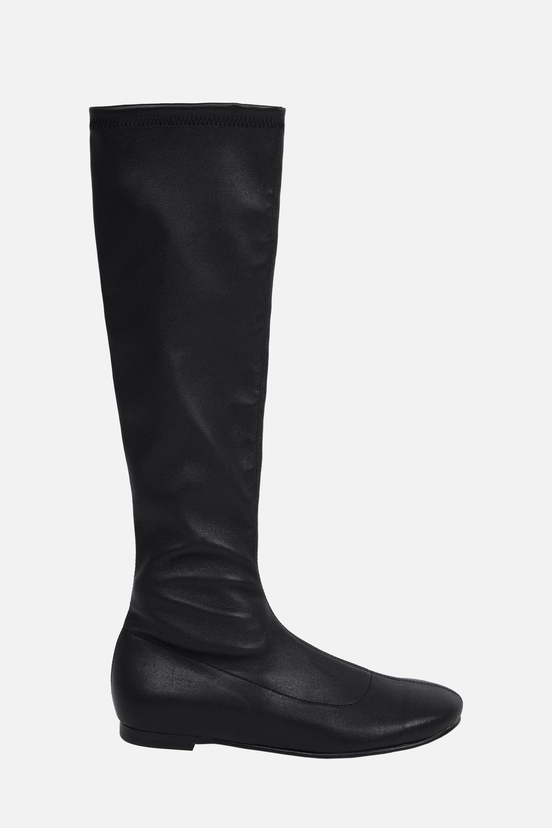 [Exclusive] Stretch Slim Boots _ Dark Brown