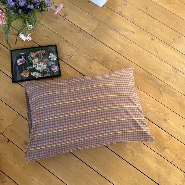 cottage check pillow cover