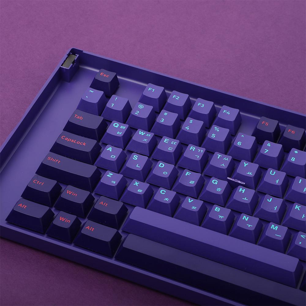 콕스 OSA 무접점 키보드 PBT 컬러키캡 십자형 이색사출 CX157 Blue Betta