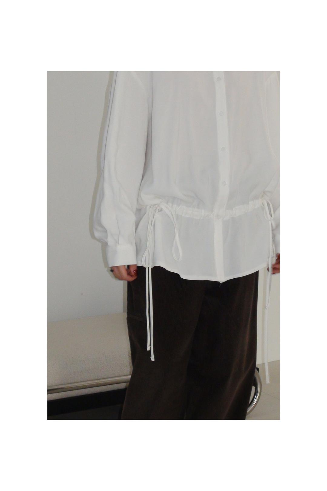 SOFT SHIRRED LAYERED SHIRT