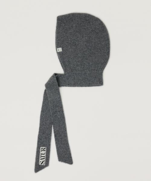 (W) 니트 바라클라바 멜란지 그레이