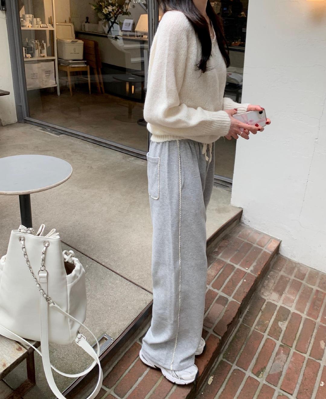 루앤메리 [💌당일발송/💡주문폭주] 밀리 레이스 트랙 팬츠 (2col) 트레이닝 바지