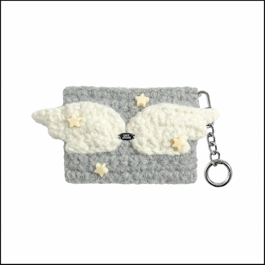 angel card wallet (gray)
