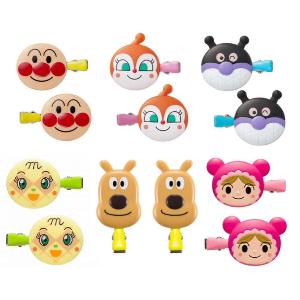 호빵맨 헤어핀 헤어클립 삔 앞머리핀 짤랑이 딸랑이 치즈 세균맨 메론빵 아가짱