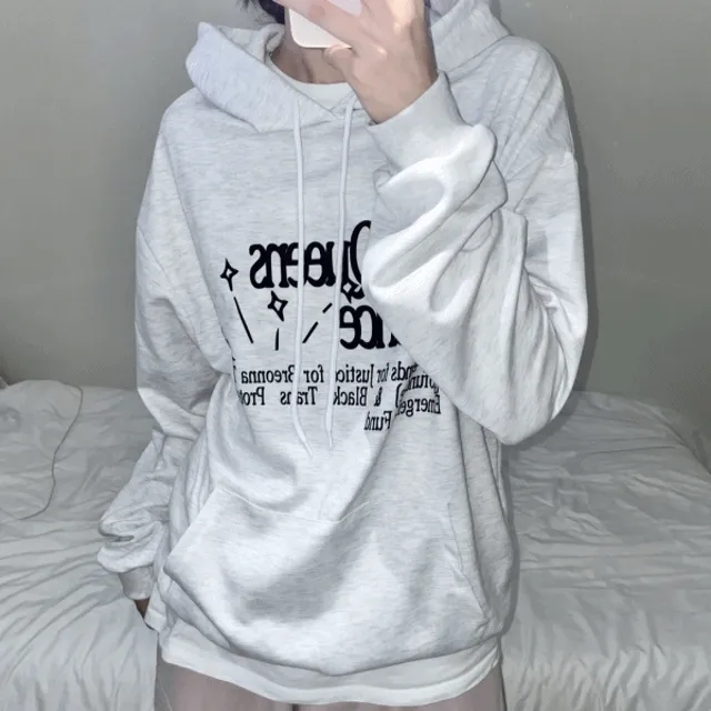 [unisex] 라이징 키치 오버핏 후드티 (3color)