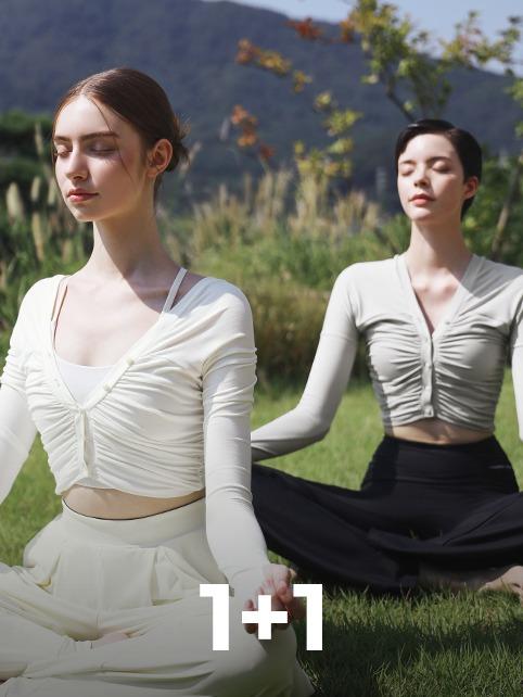 [1&1플러스할인] 숄더 셔링 가디건