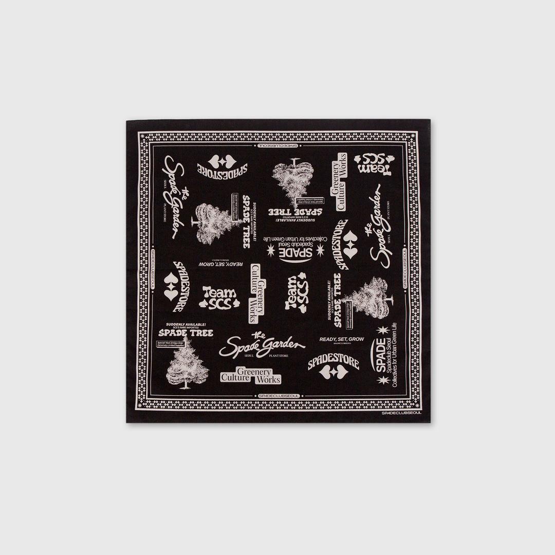 SCS Collage Bandana - Black 콜라쥬 반다나 SSOEXX217BK