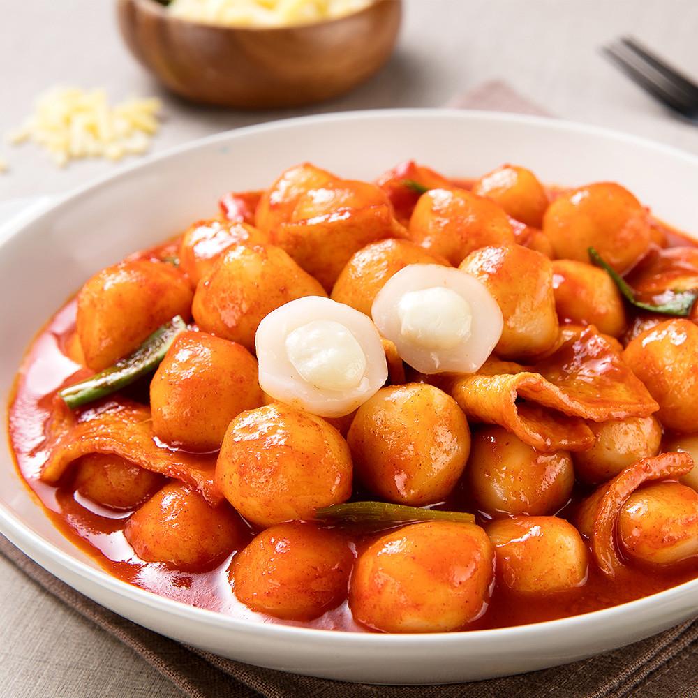 옹스가 모짜치즈 가득한 치즈옹볶이 떡볶이 밀키트