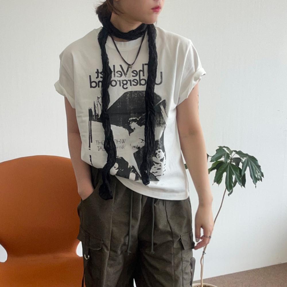 그라운드 빈티지 나염 반팔