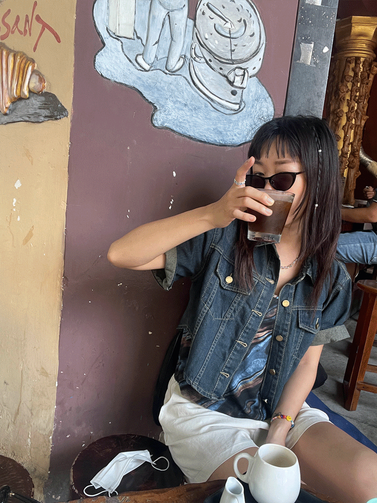 post half denim shirts