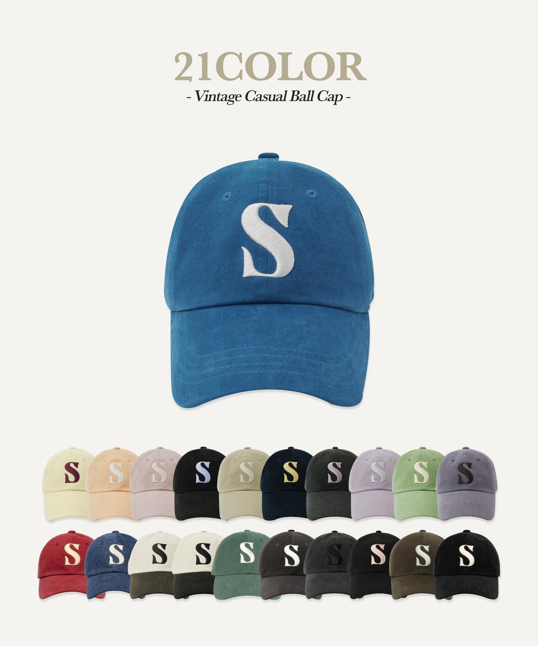 세터 빈티지 캐쥬얼 볼캡 (21 컬러)